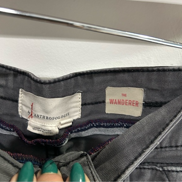 Anthropologie “The Wanderer” Pant Gray Cargo size 25 - Picture 14 of 14